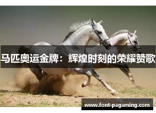马匹奥运金牌：辉煌时刻的荣耀赞歌